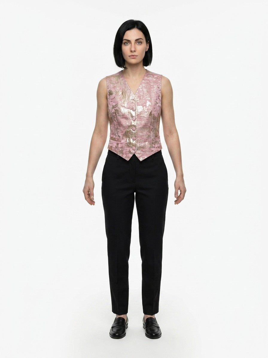 Dolce & Gabbana Multicolor Elastane Women's Waistcoat