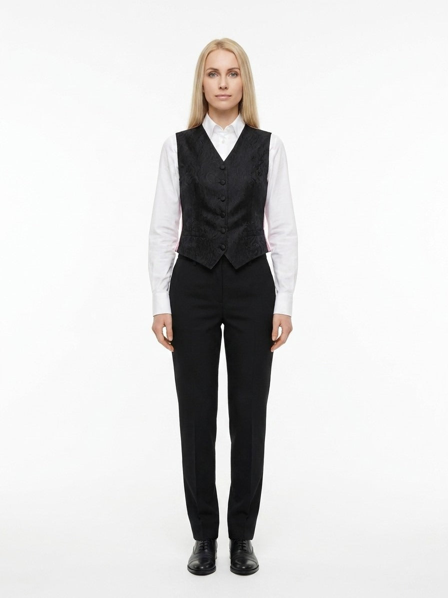 Dolce & Gabbana Black Acetate Women's Waistcoat