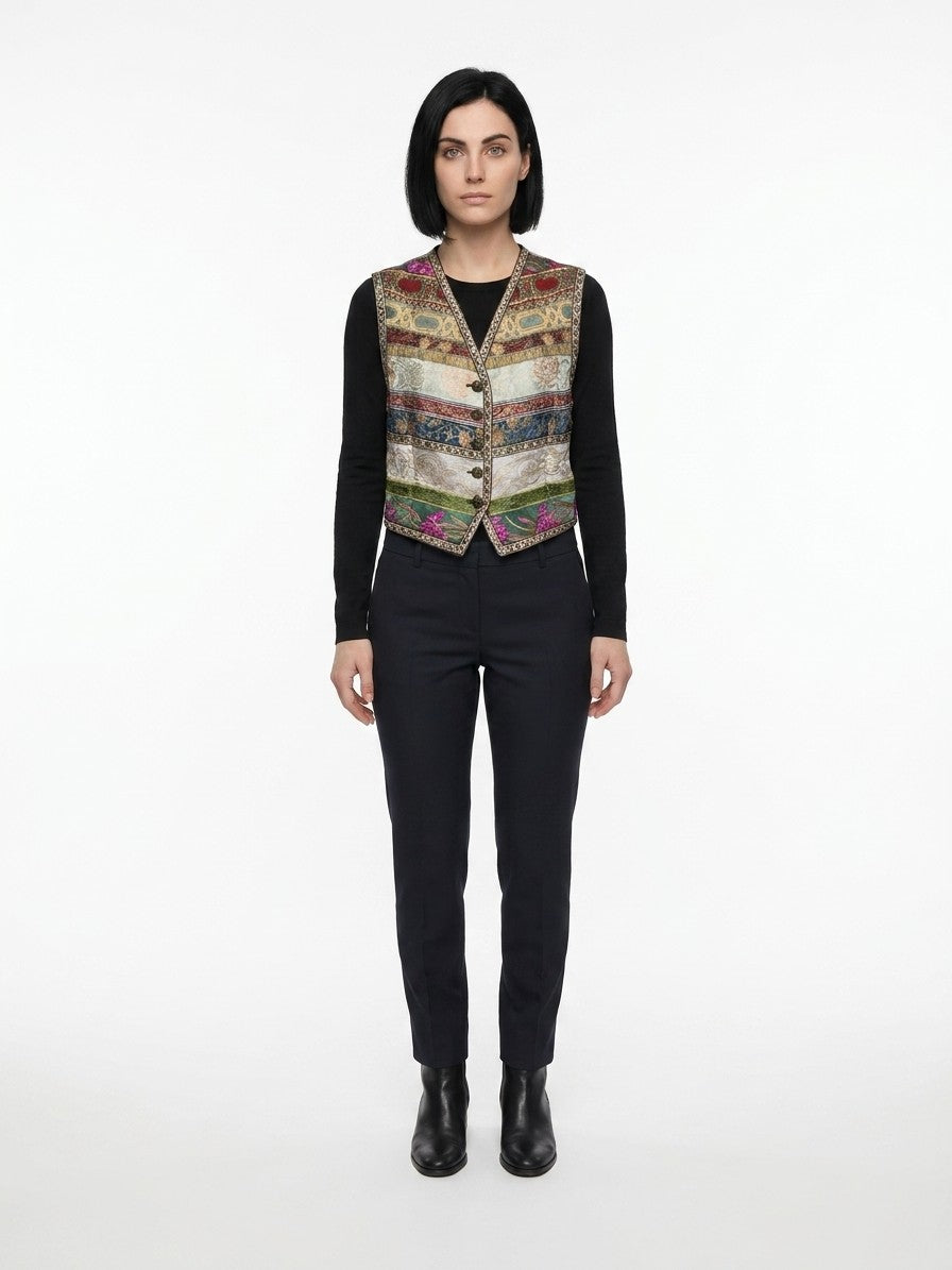 Dolce & Gabbana Multicolor Polyamide Women's Waistcoat