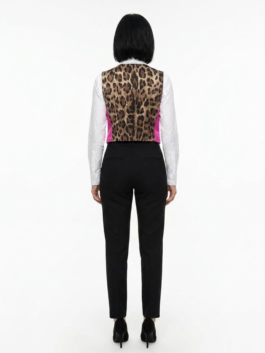 Dolce & Gabbana Pink Polyamide Women's Waistcoat