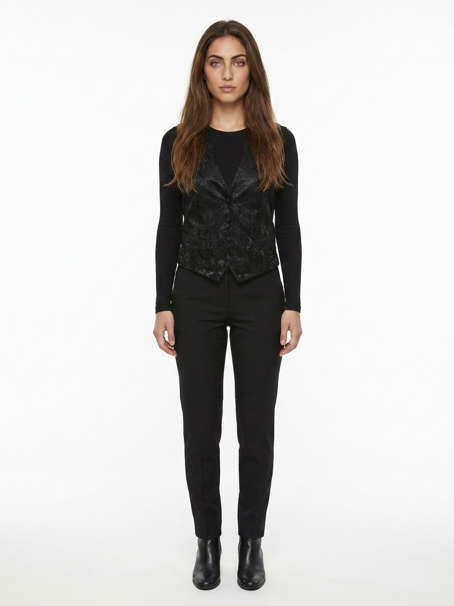 Dolce & Gabbana Black Cotton Women's Waistcoat