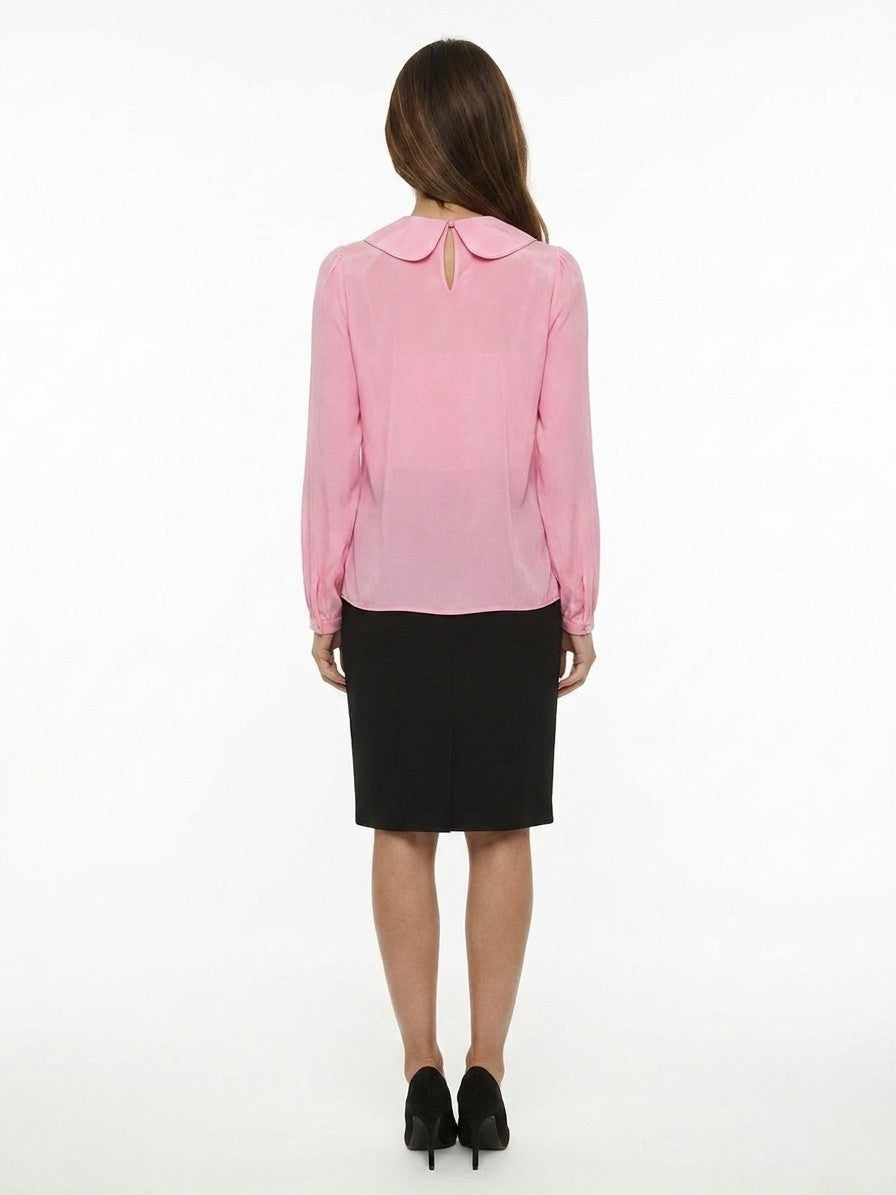 Dolce & Gabbana Pink Elastane Women's Blouse