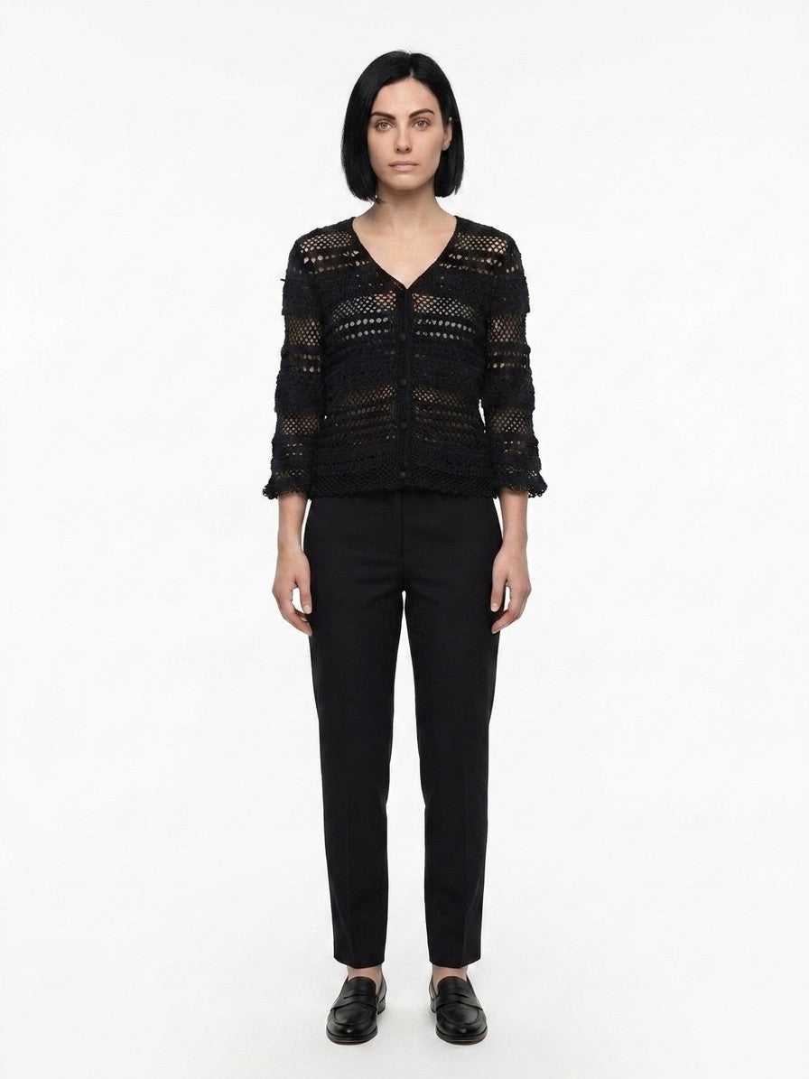 Dolce & Gabbana Black Cotton Women's Cardigan