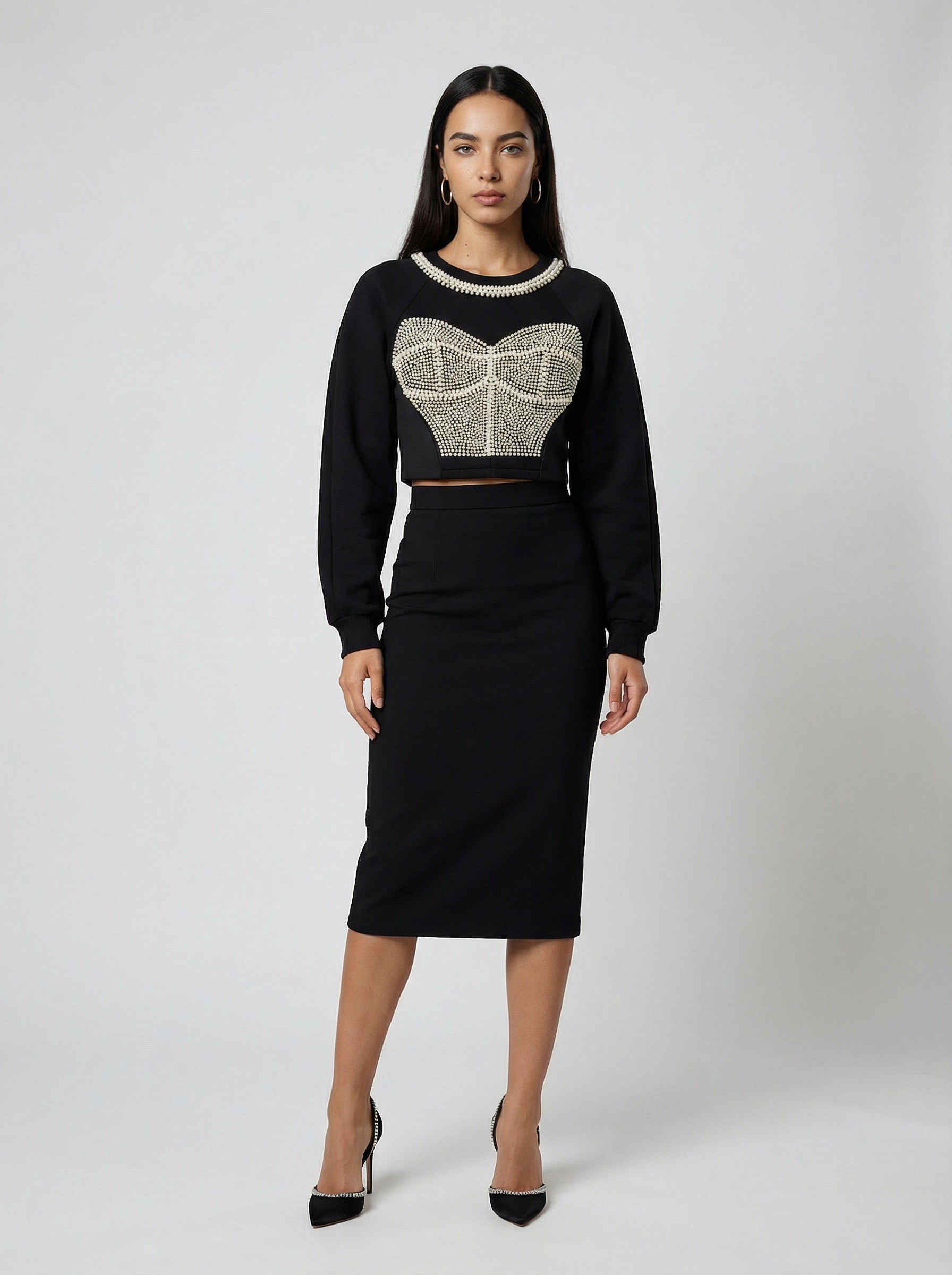 Dolce & Gabbana Black Cotton Women's Sweatshirt