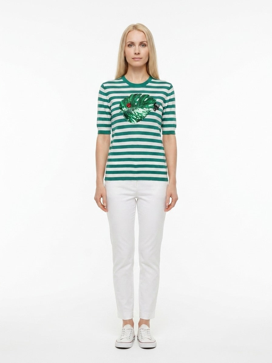 Dolce & Gabbana Blue Silk Women's T-Shirt