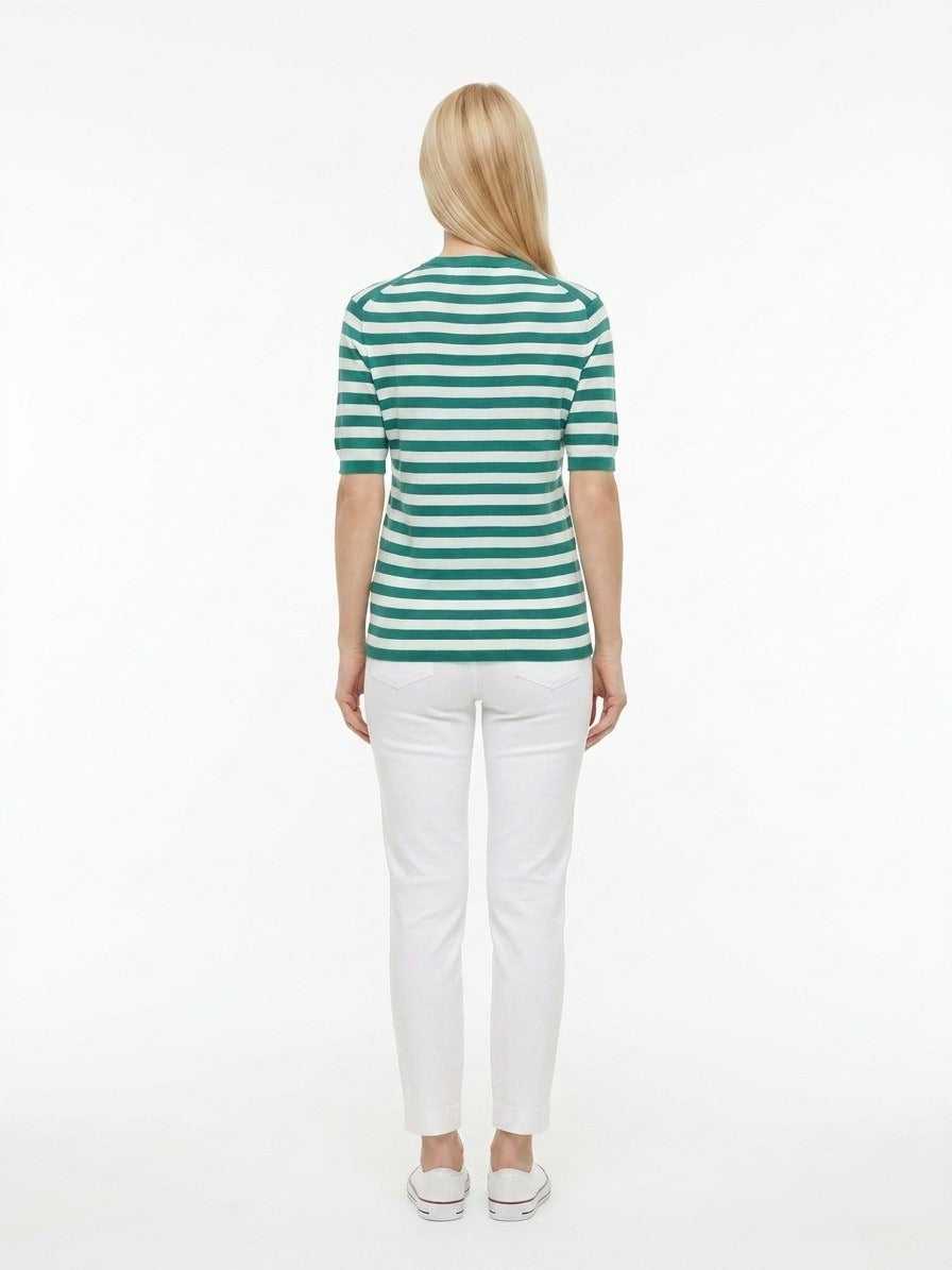 Dolce & Gabbana Blue Silk Women's T-Shirt