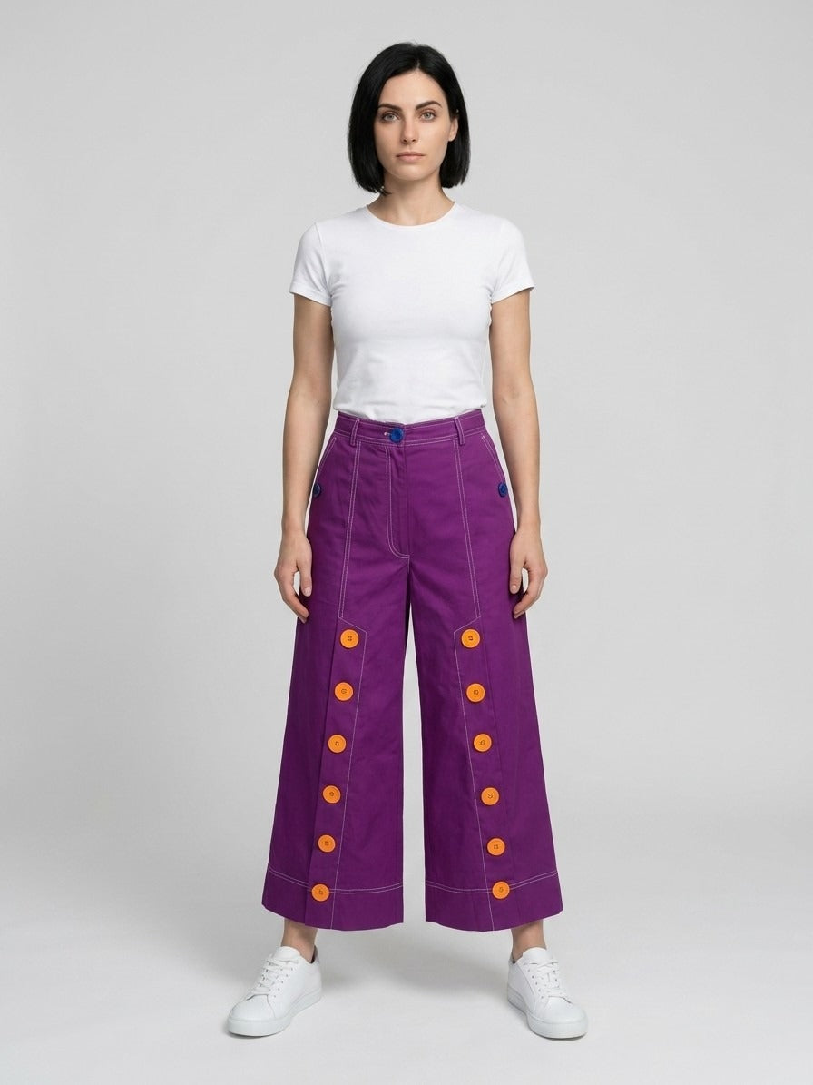 Dolce & Gabbana Purple Cotton Joggers (Workout Women's Pants)