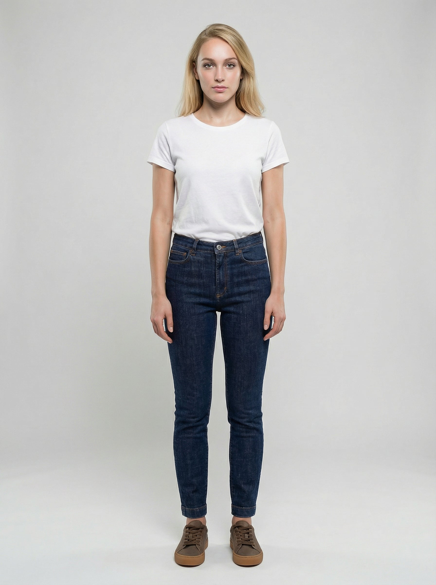 Dolce & Gabbana Navy Blue Cotton Skinny Women's Jeans