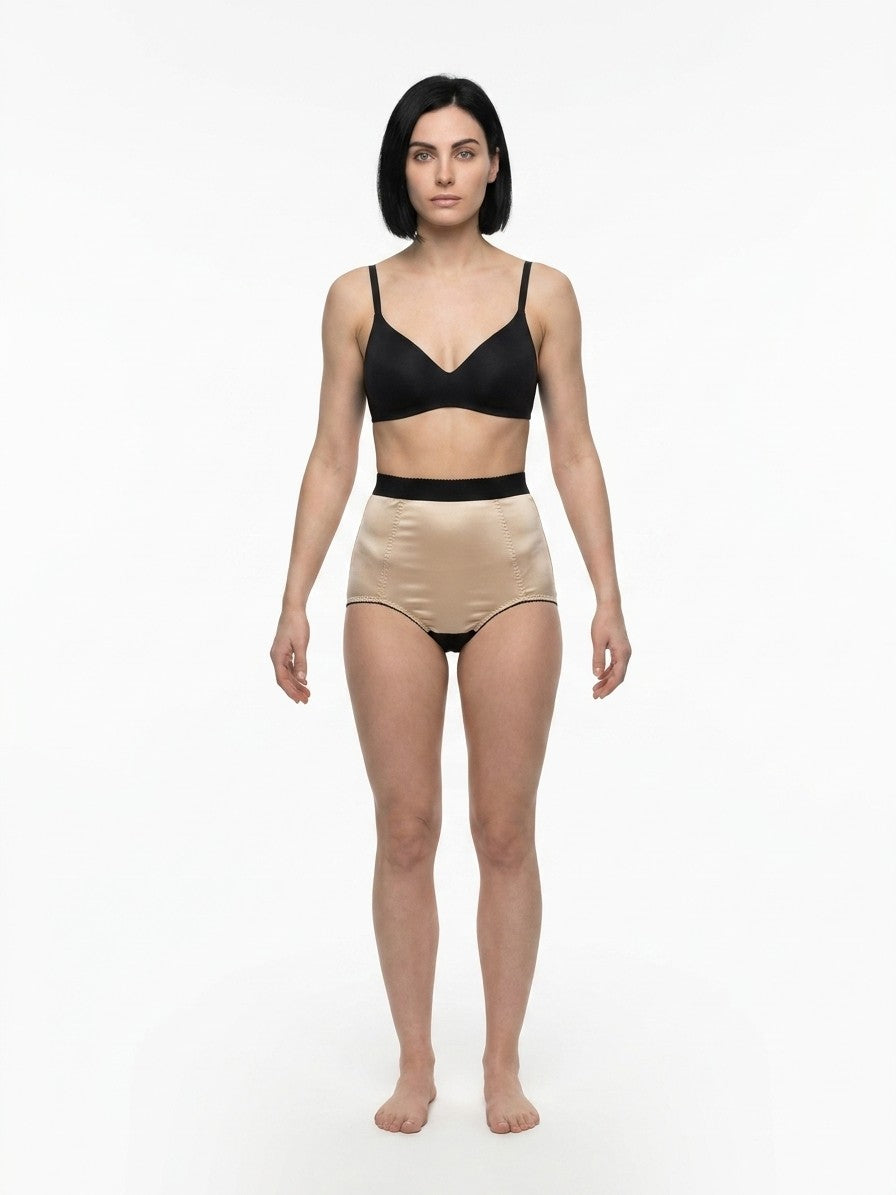 Dolce & Gabbana Beige Silk Women's Briefs