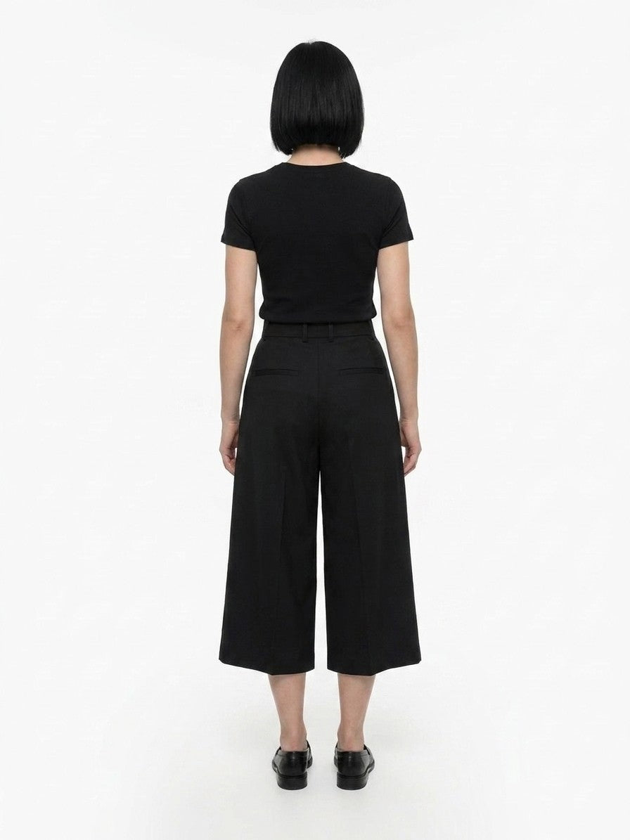 Dolce & Gabbana Navy Blue Cotton Casual Women's Pants