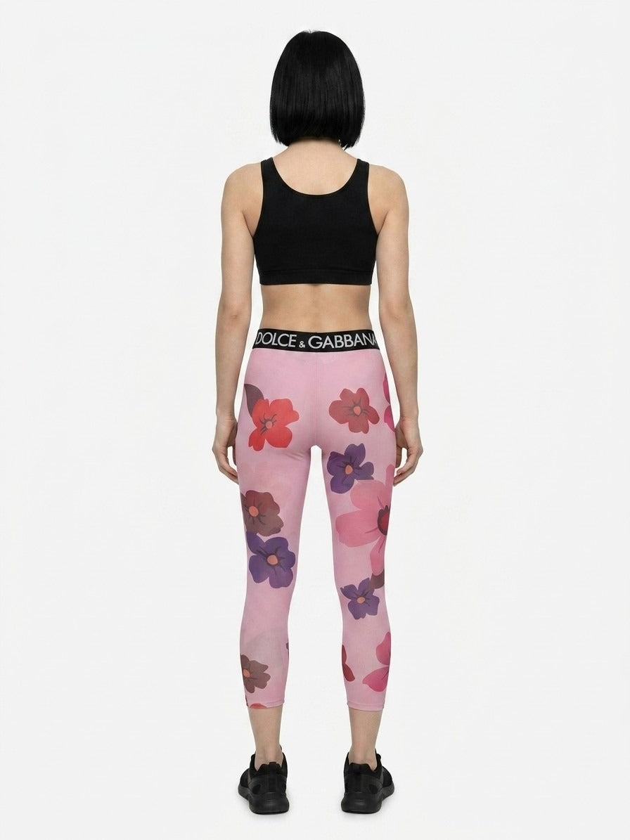 Dolce & Gabbana Multicolor Elastane Women's Leggings
