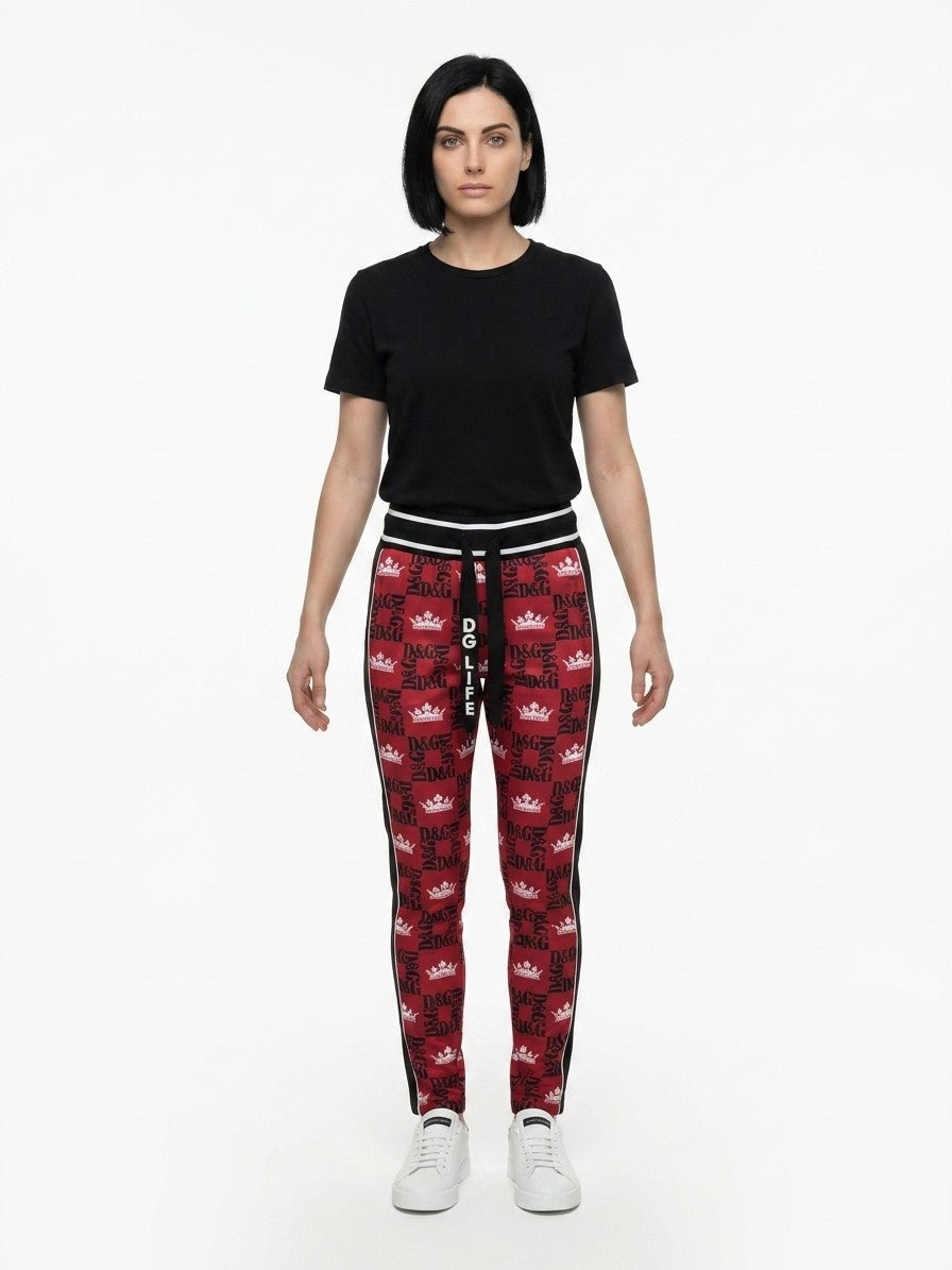 Dolce & Gabbana Multicolor Polyester Joggers (Workout Women's Pants)