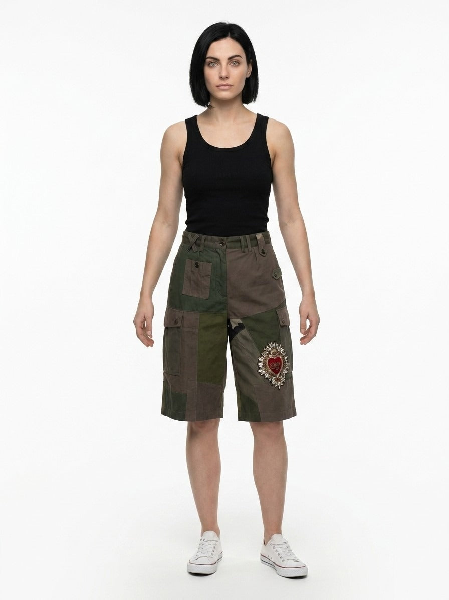 Dolce & Gabbana Army Cotton Joggers (Workout Women's Pants)