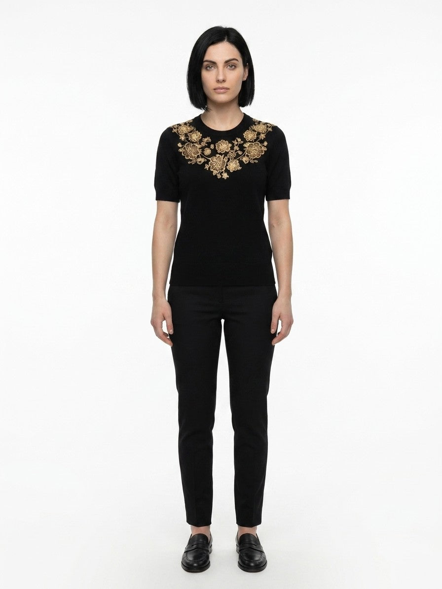 Dolce & Gabbana Black Cashmere Women's Sweater