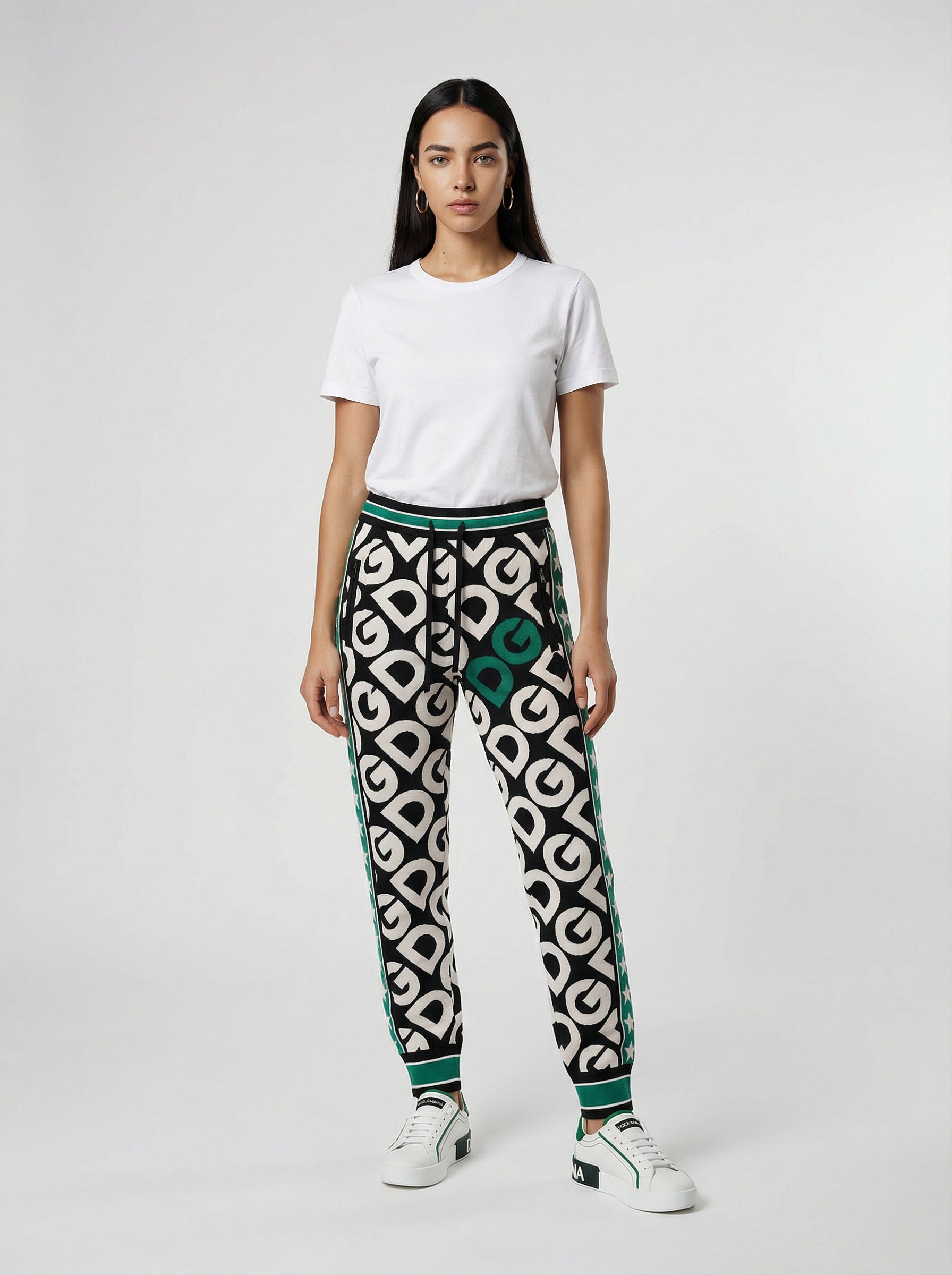 Dolce & Gabbana Multicolor Polyamide Joggers (Workout Women's Pants)