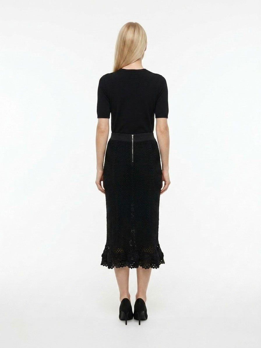 Dolce & Gabbana Black Virgin Wool Casual Women's Dress