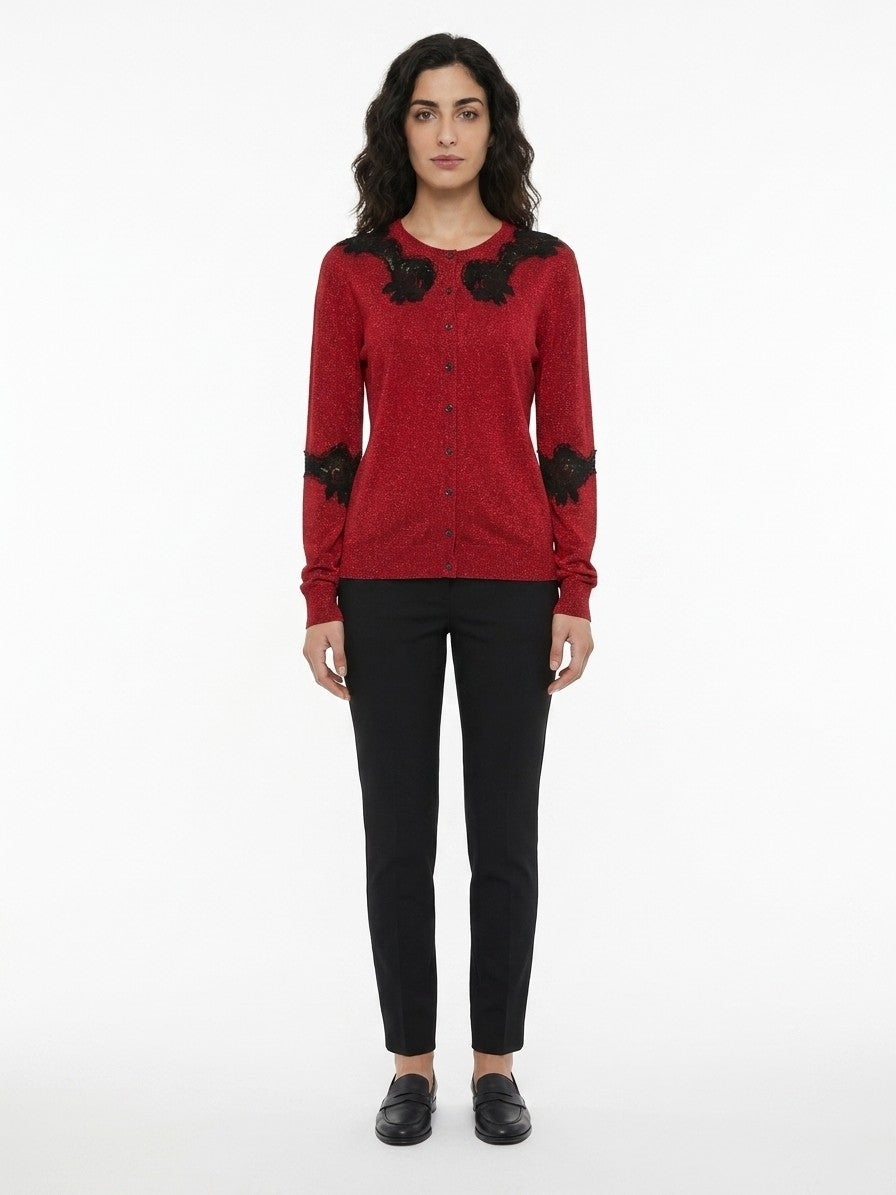 Dolce & Gabbana Red Cotton Women's Cardigan