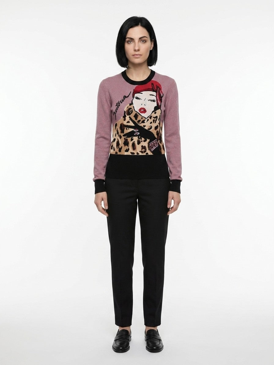 Dolce & Gabbana Multicolor Cashmere Women's Sweatshirt