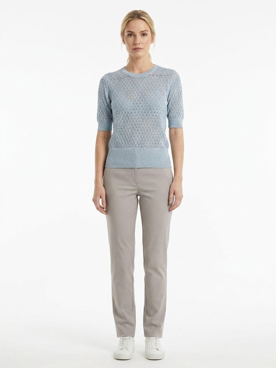 Dolce & Gabbana Light Blue Virgin Wool Women's Sweatshirt