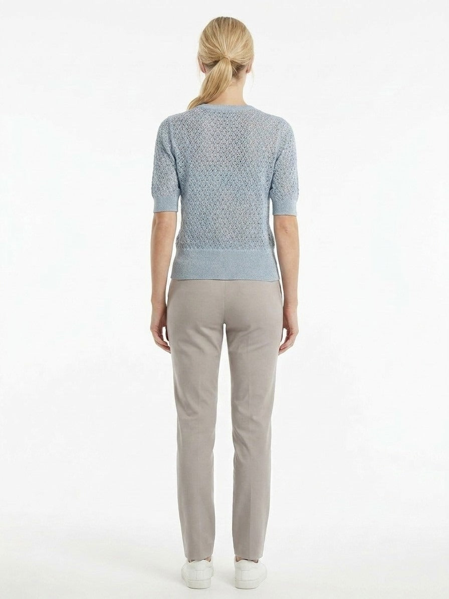 Dolce & Gabbana Light Blue Virgin Wool Women's Sweatshirt