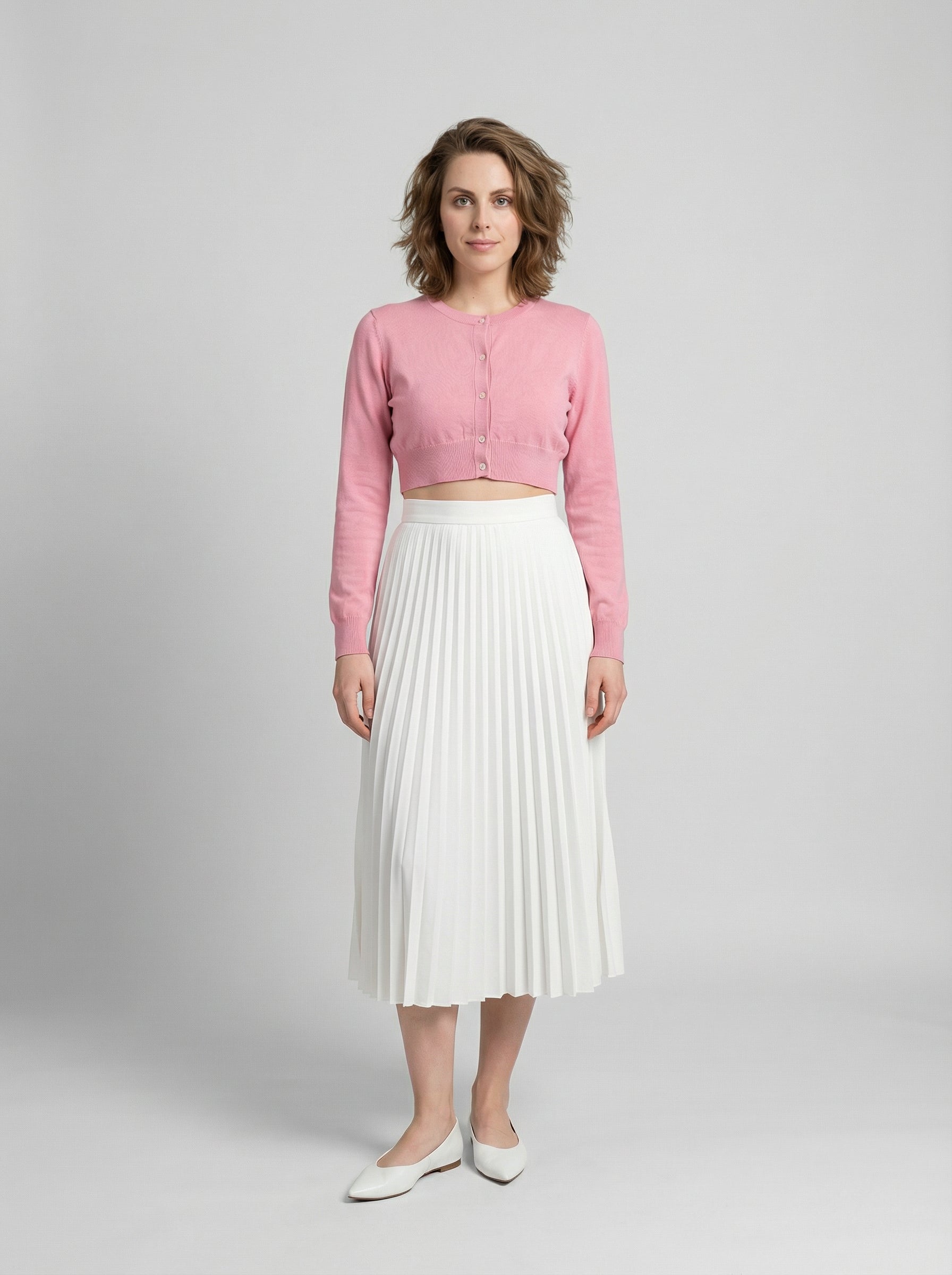Dolce & Gabbana Pink Silk Women's Cardigan