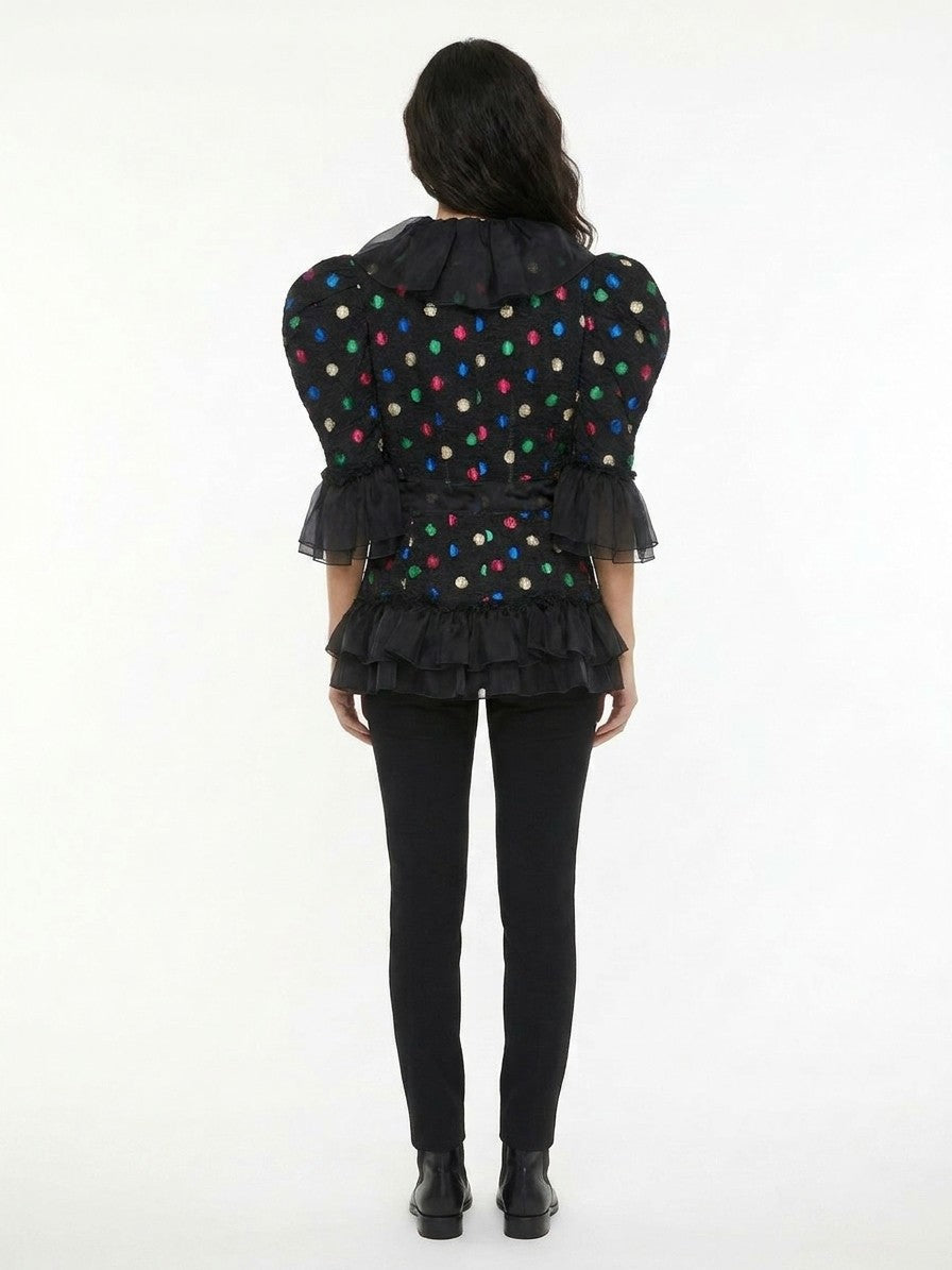 Dolce & Gabbana Multicolor Acetate Biker Women's Jacket