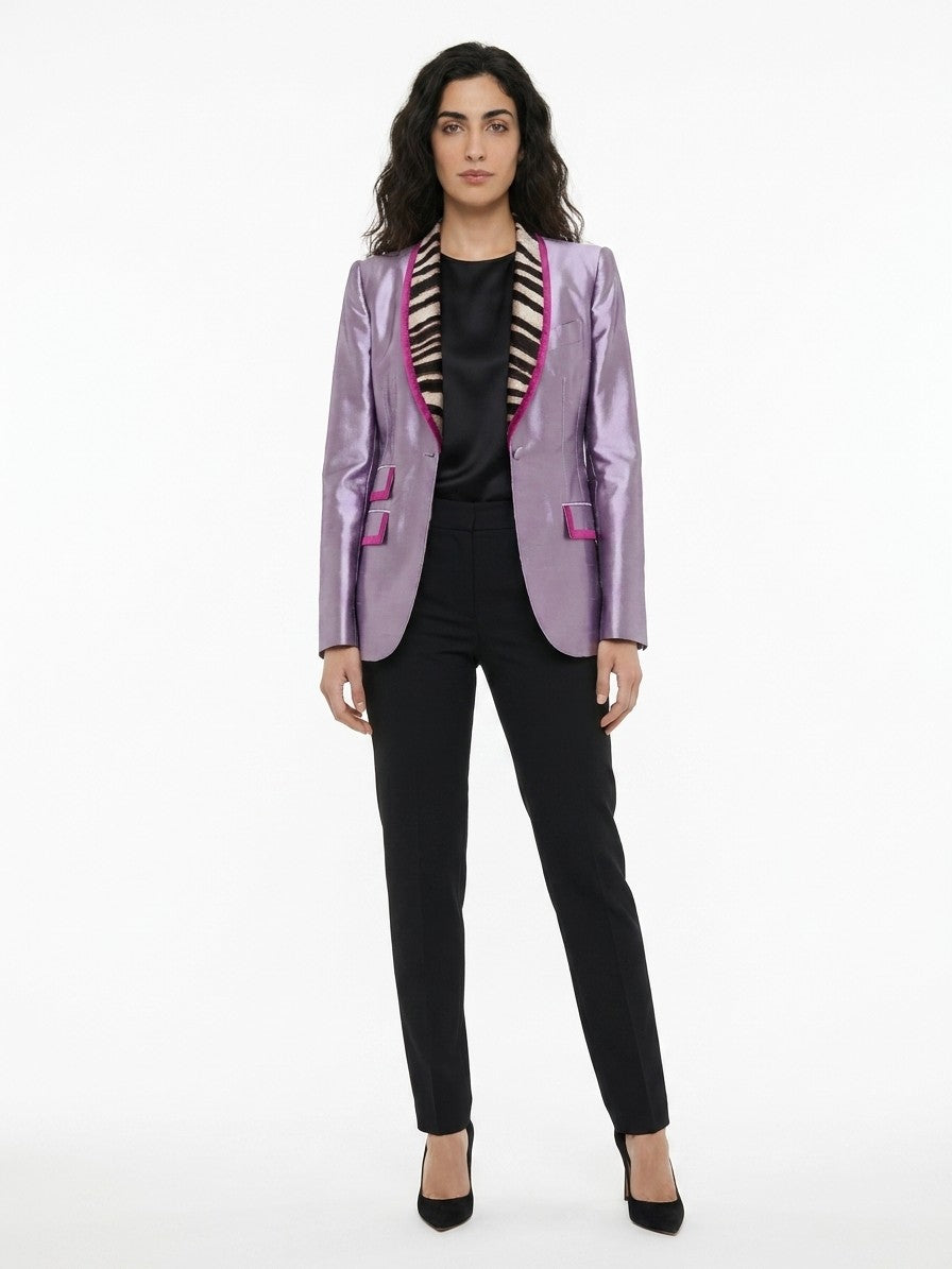 Dolce & Gabbana Purple Polyamide Women's Blazer