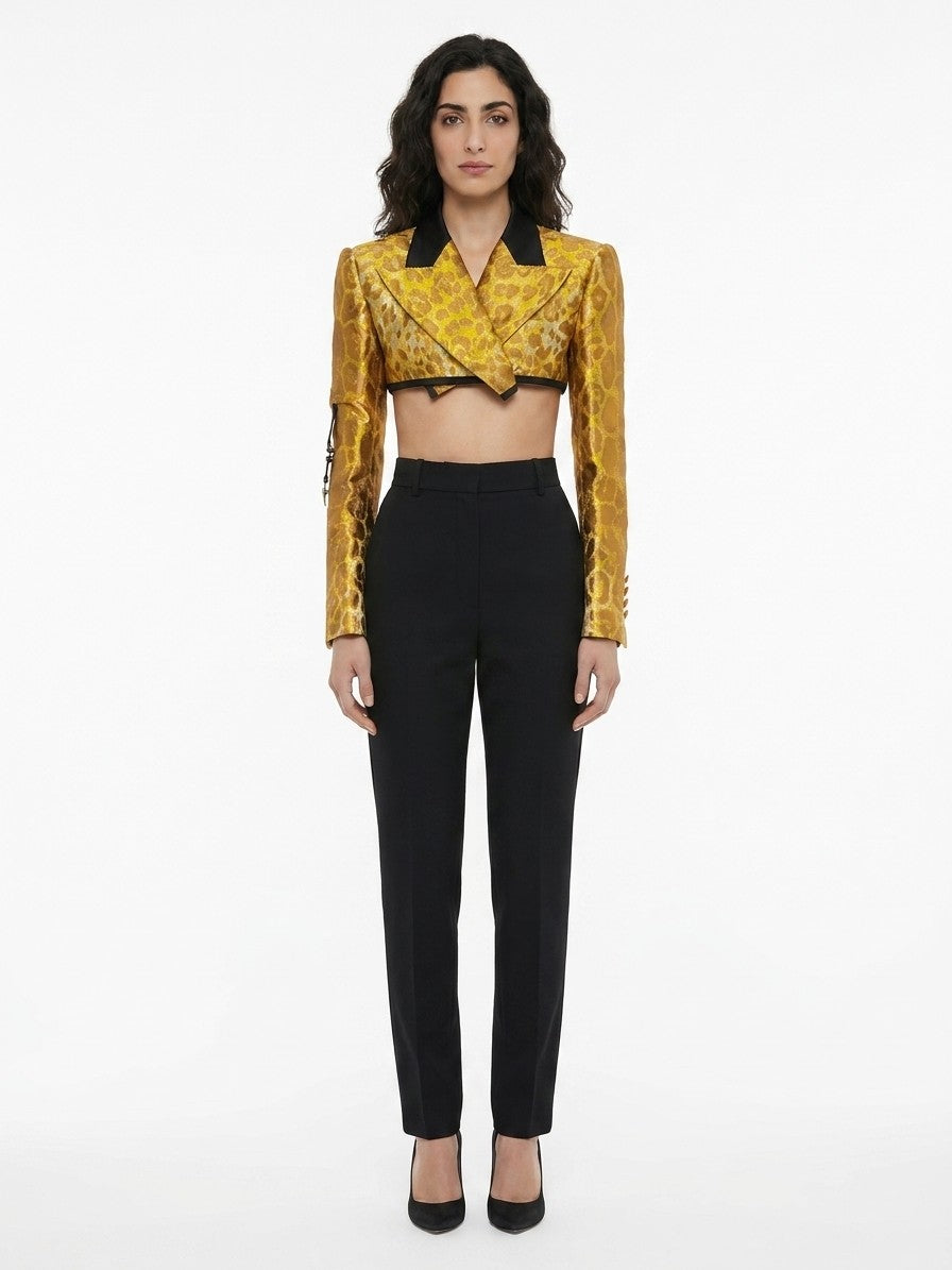 Dolce & Gabbana Multicolor Elastane Full-Length Women's Jacket