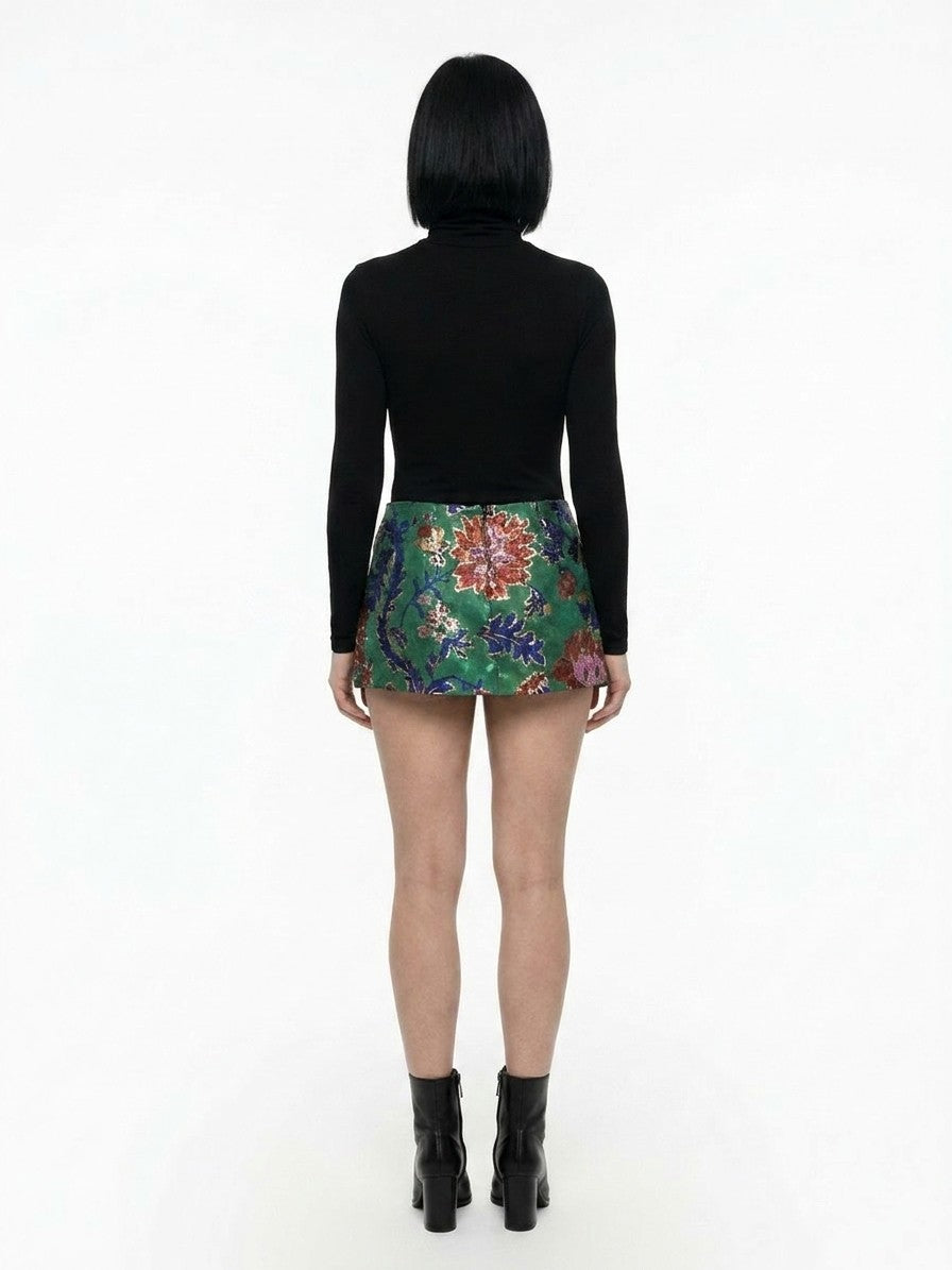 Dolce & Gabbana Multicolor Cotton Mini Women's Skirt