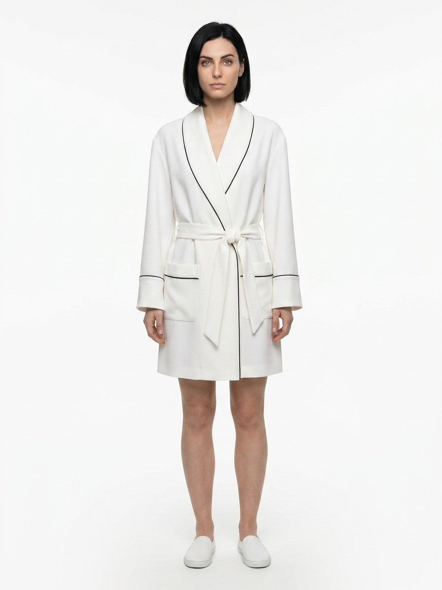 Dolce & Gabbana White Elastane Women's Robe