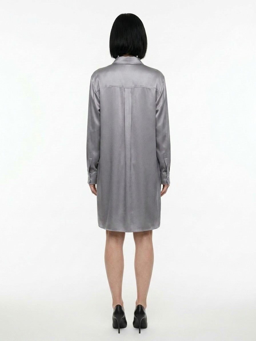 Dolce & Gabbana Gray Silk Casual Women's Dress