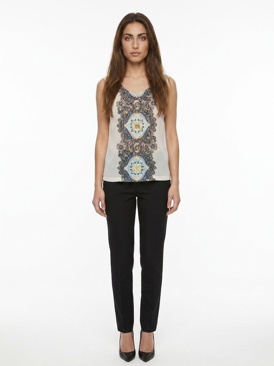 Dolce & Gabbana White Silk Women's Blouse