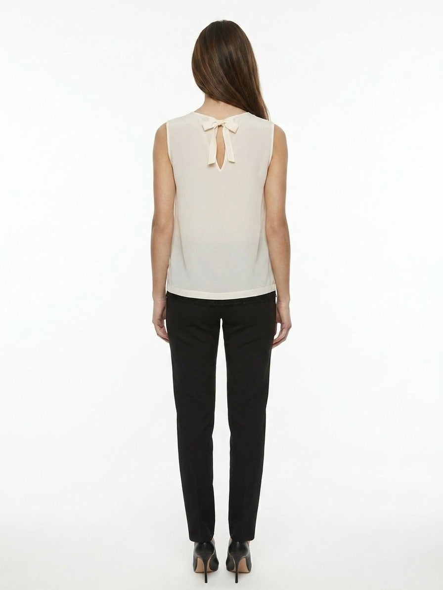 Dolce & Gabbana White Silk Women's Blouse