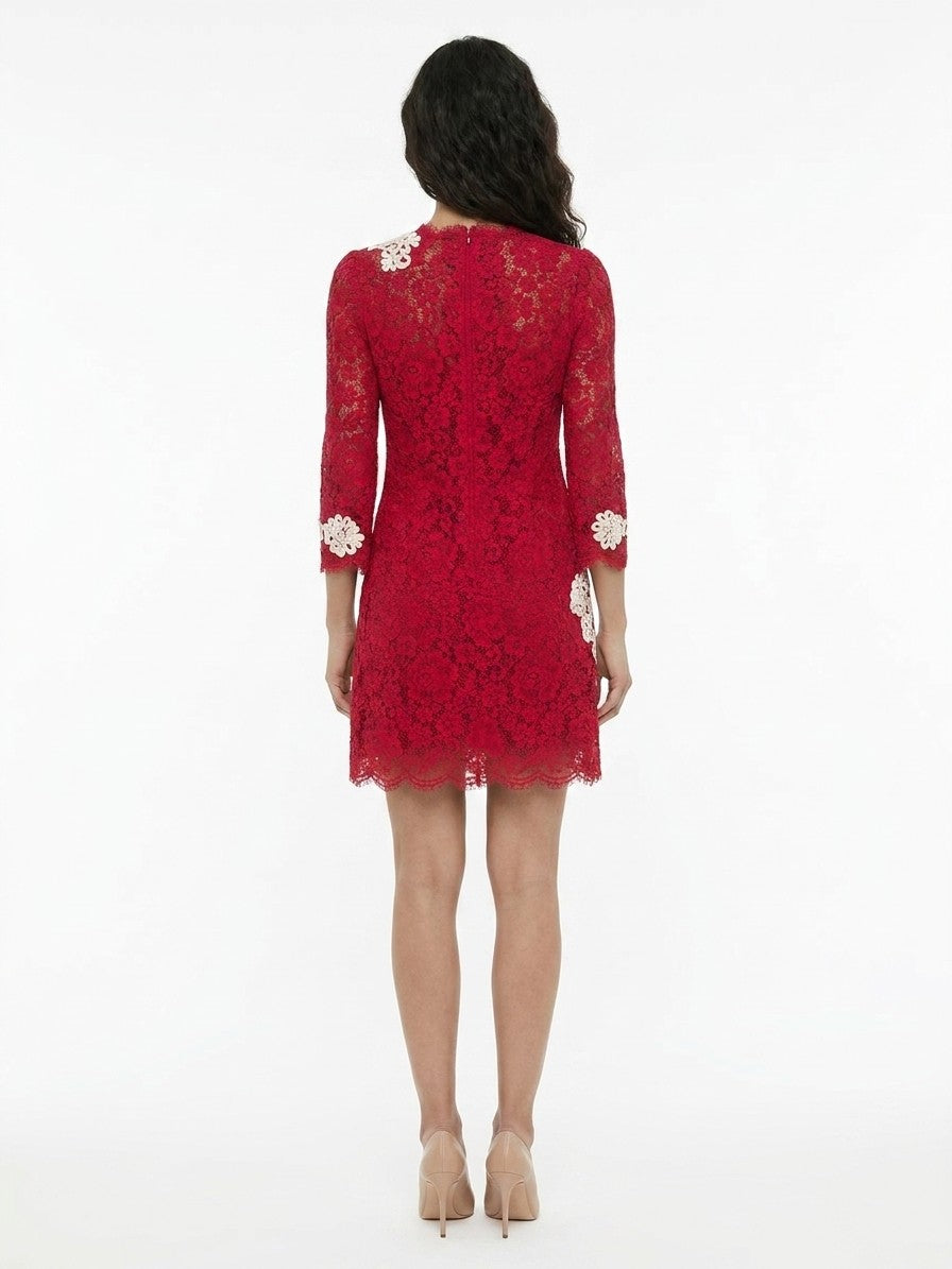Dolce & Gabbana Bicolor Cotton Cocktail Women's Dress