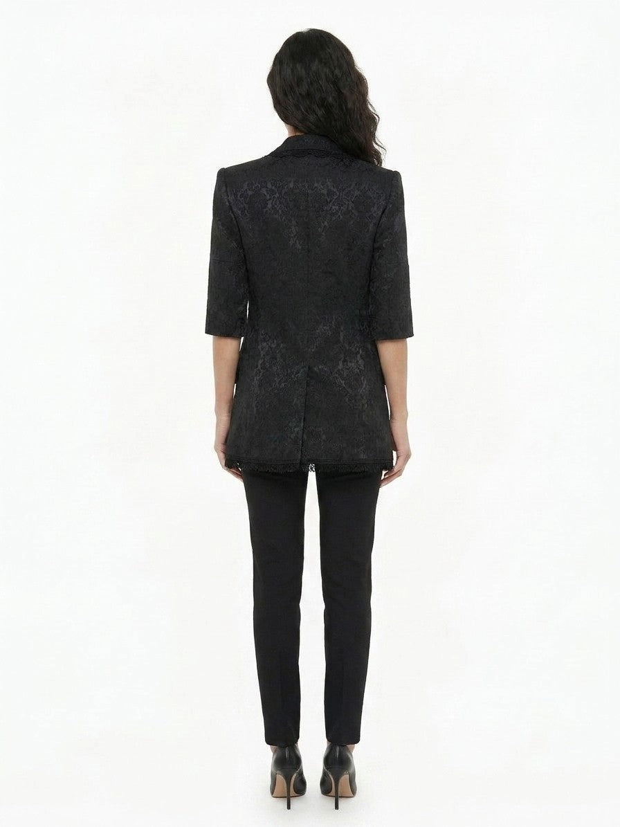 Dolce & Gabbana Black Silk Women's Blazer
