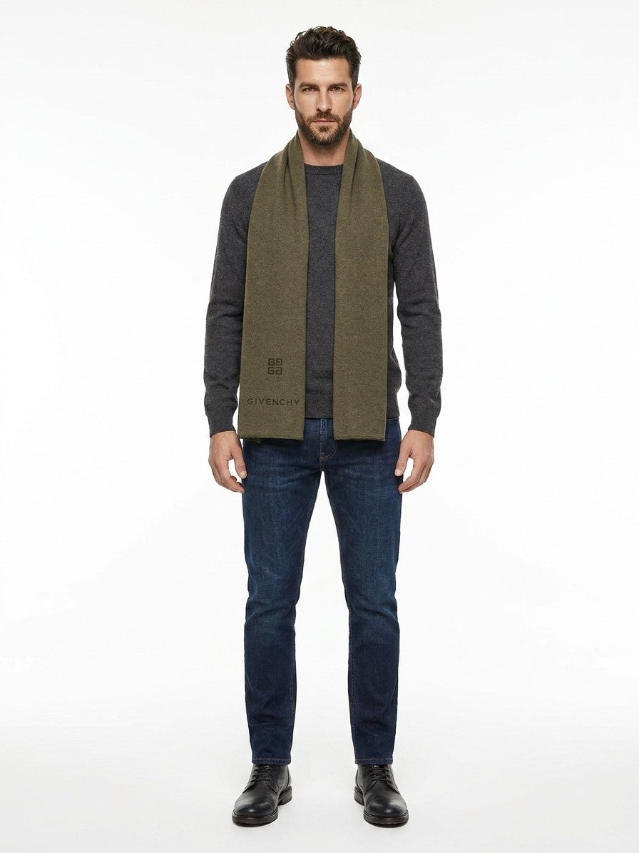 Givenchy Bicolor Cashmere Men's Scarf