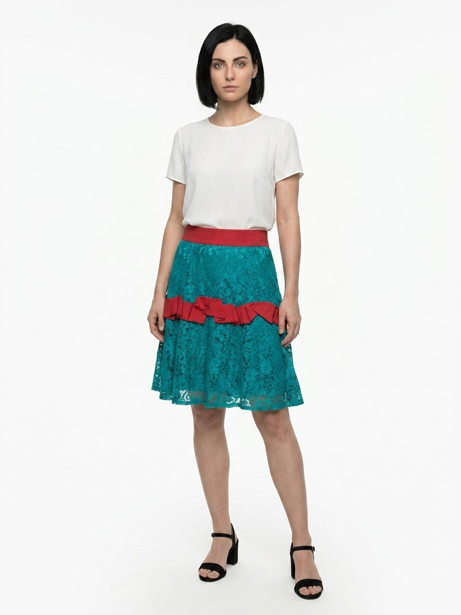 Dolce & Gabbana Pink Elastane Women's Skirt