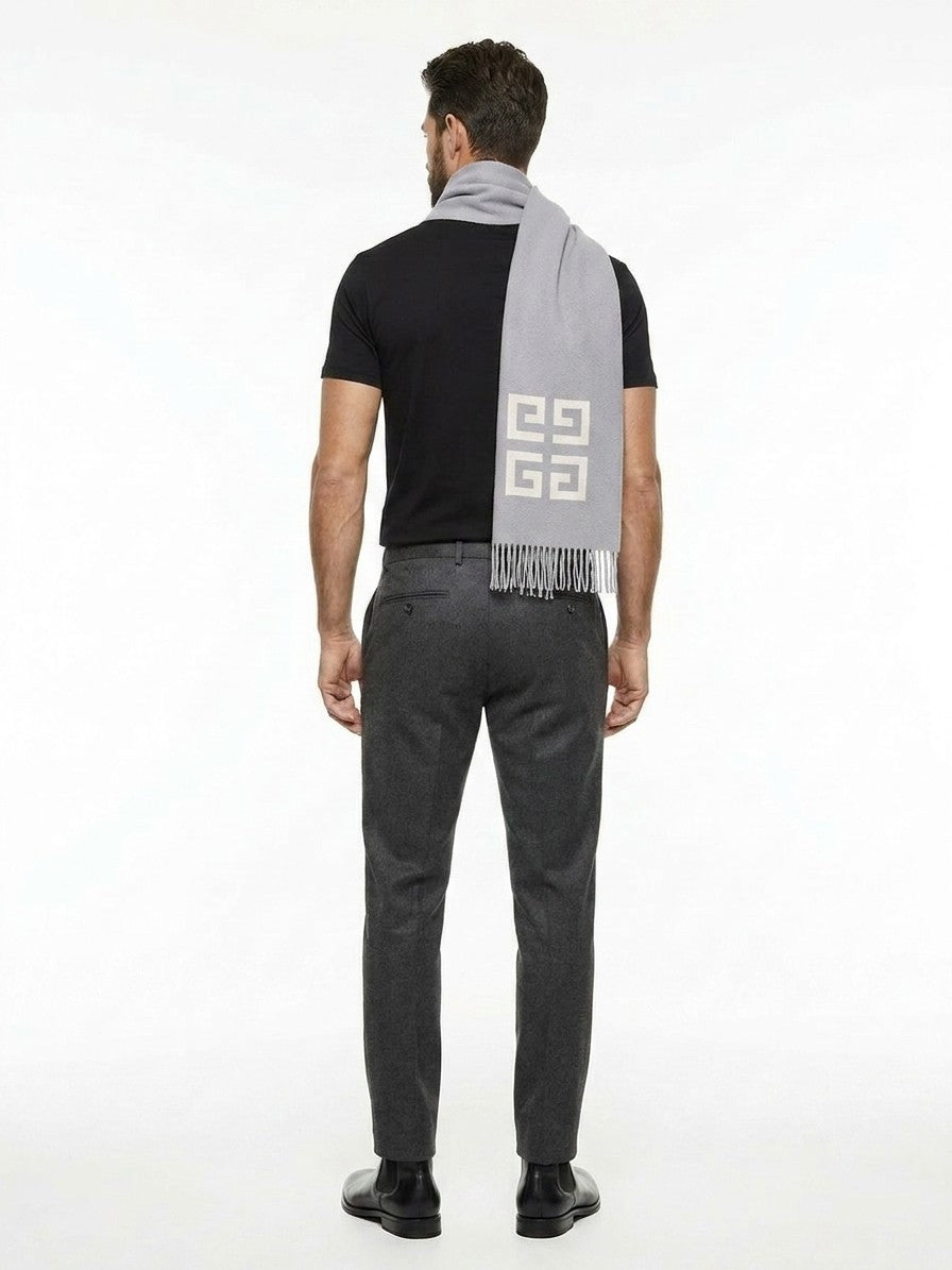 Givenchy Bicolor Virgin Wool Men's Scarf