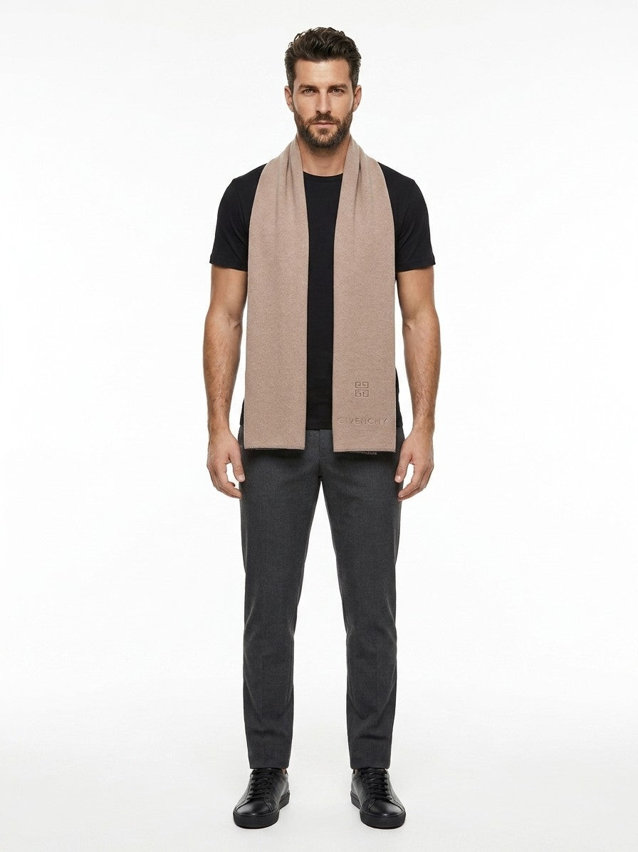 Givenchy Beige Cashmere Men's Scarf