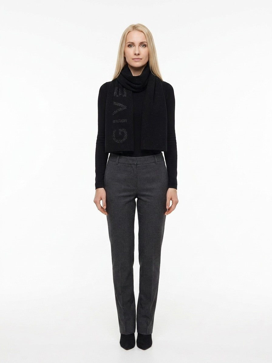 Givenchy Black Wool Women's Scarf