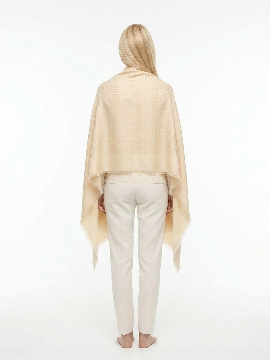 Givenchy Beige Silk Women's Scarf