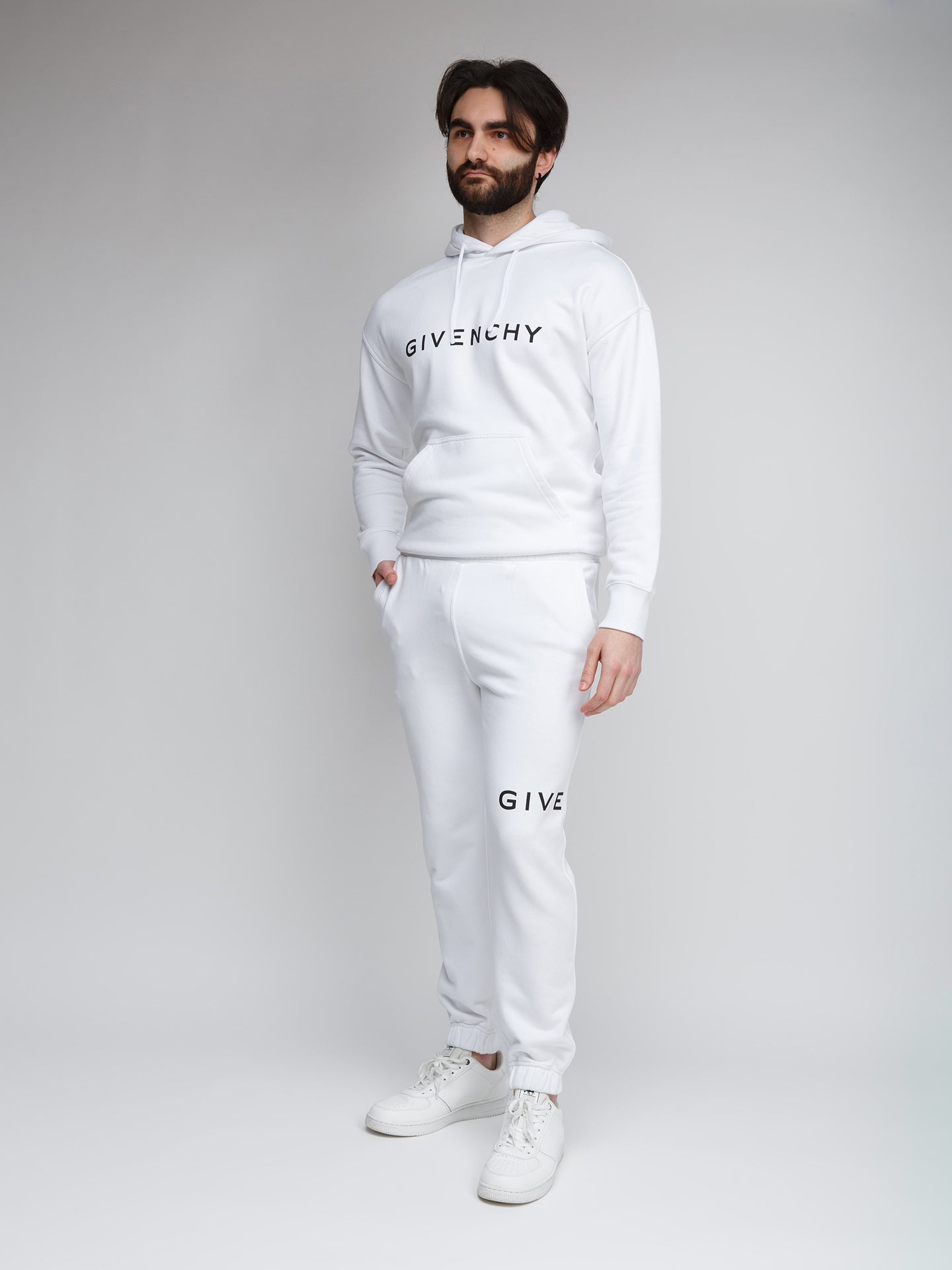 Givenchy White Cotton Joggers (Workout Men's Pants)