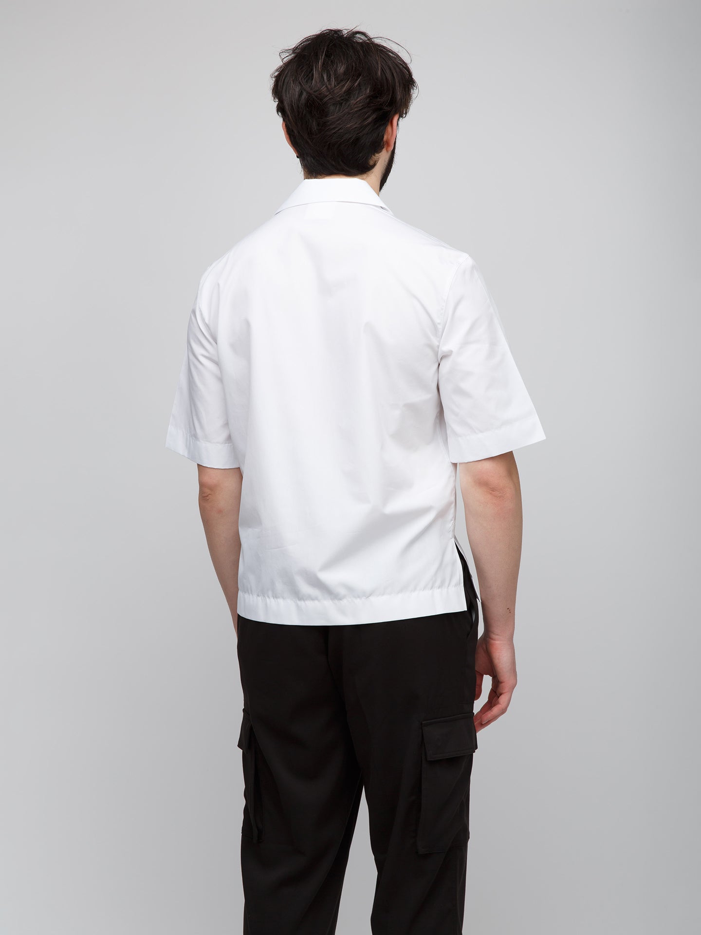 Givenchy Bicolor Cotton Shortsleeve Men's Shirt