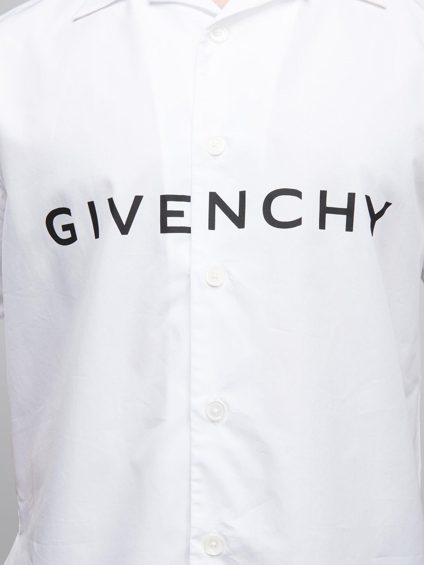Givenchy Bicolor Cotton Shortsleeve Men's Shirt
