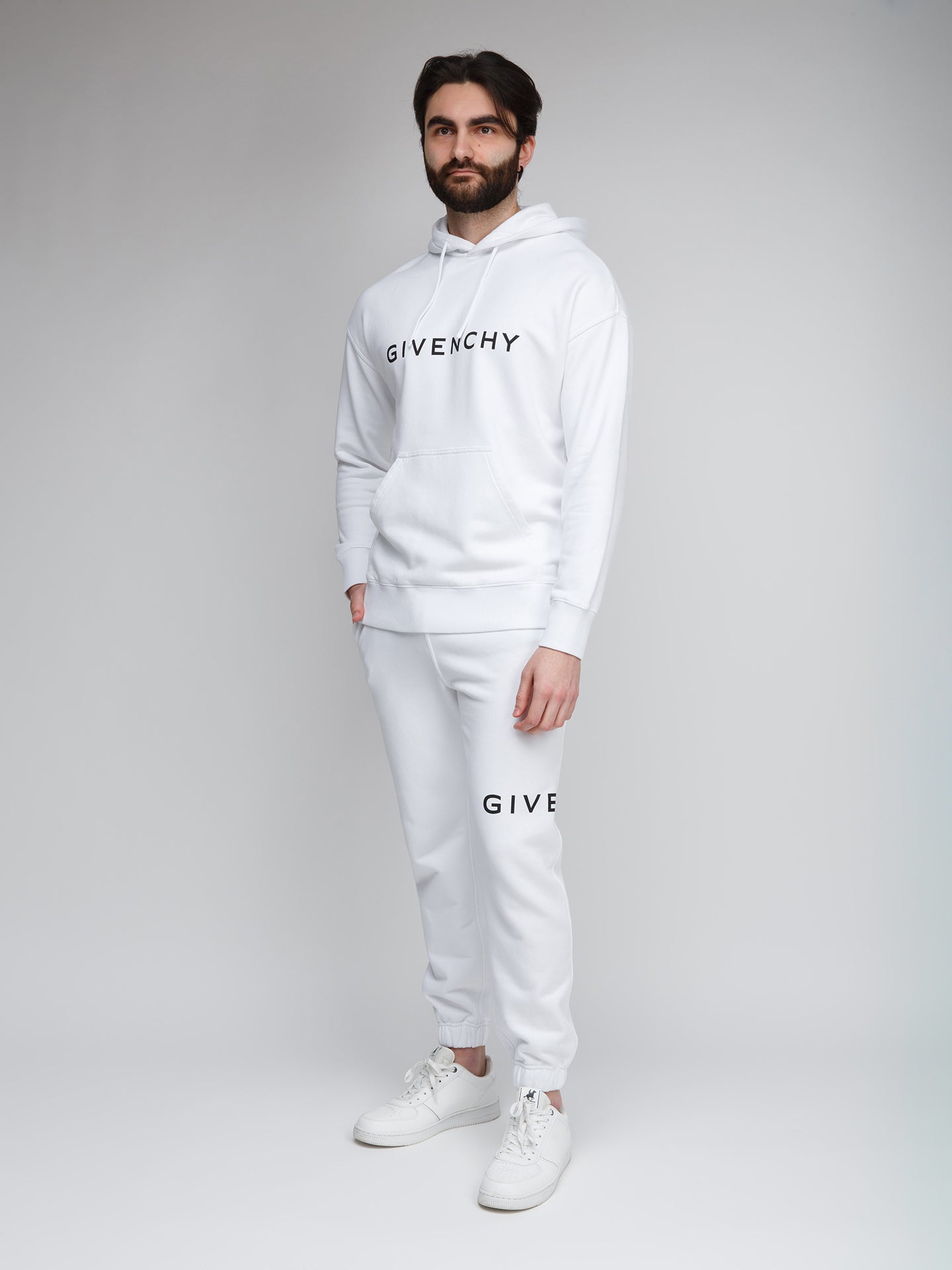 Givenchy White Cotton Men's Hoodie