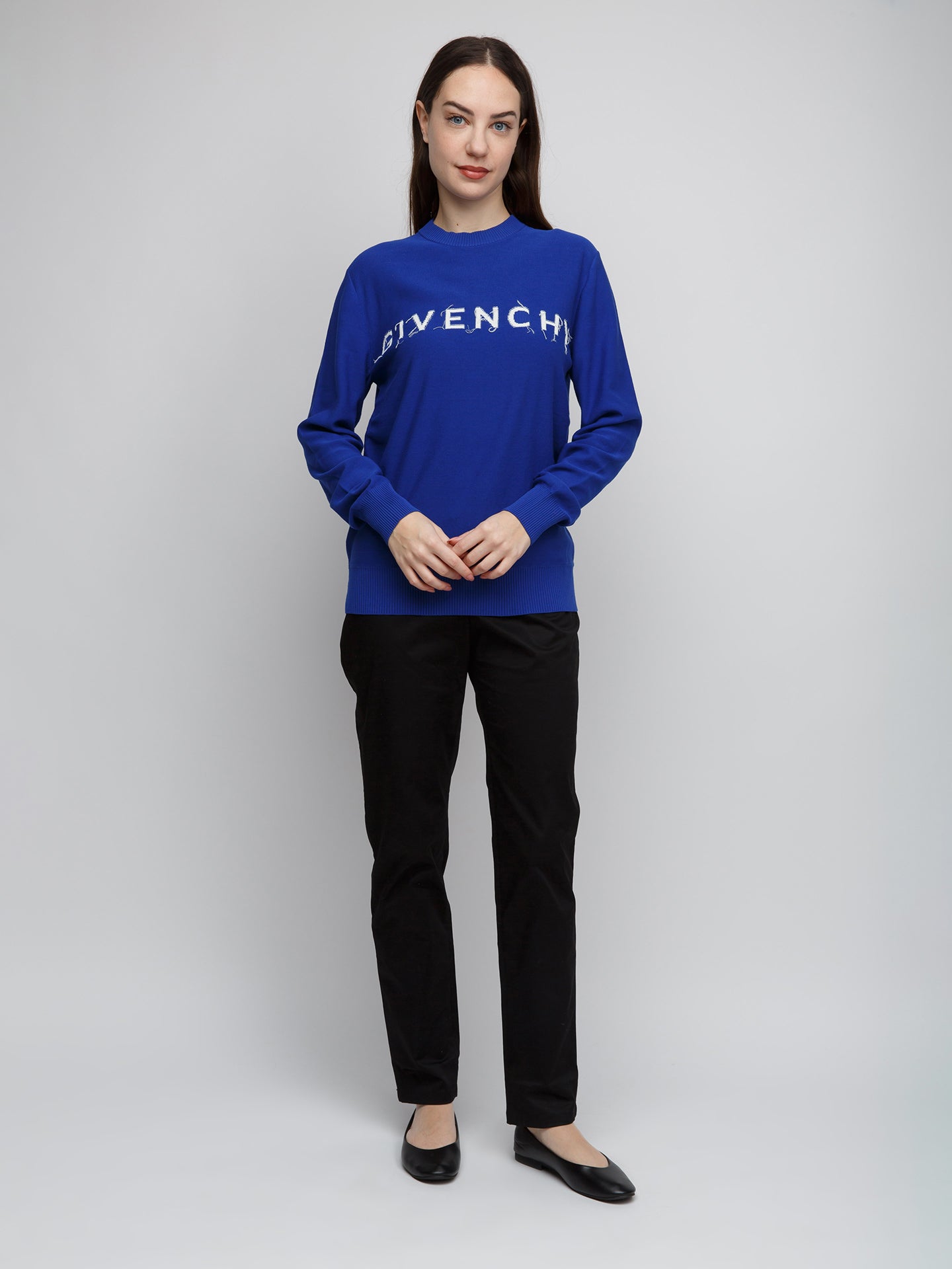 Givenchy Blue Cotton Women's Sweatshirt