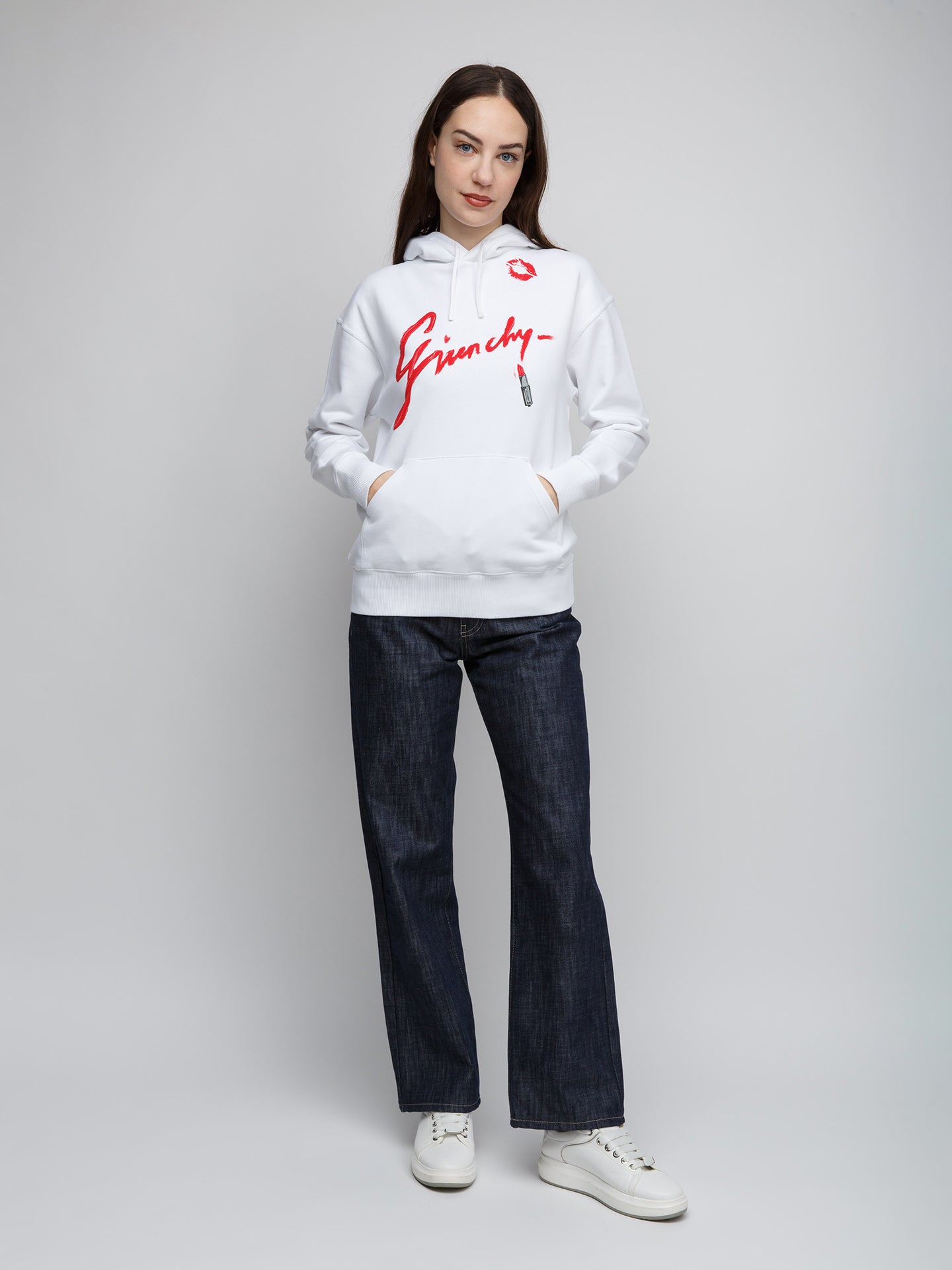 Givenchy White Cotton Women's Hoodie