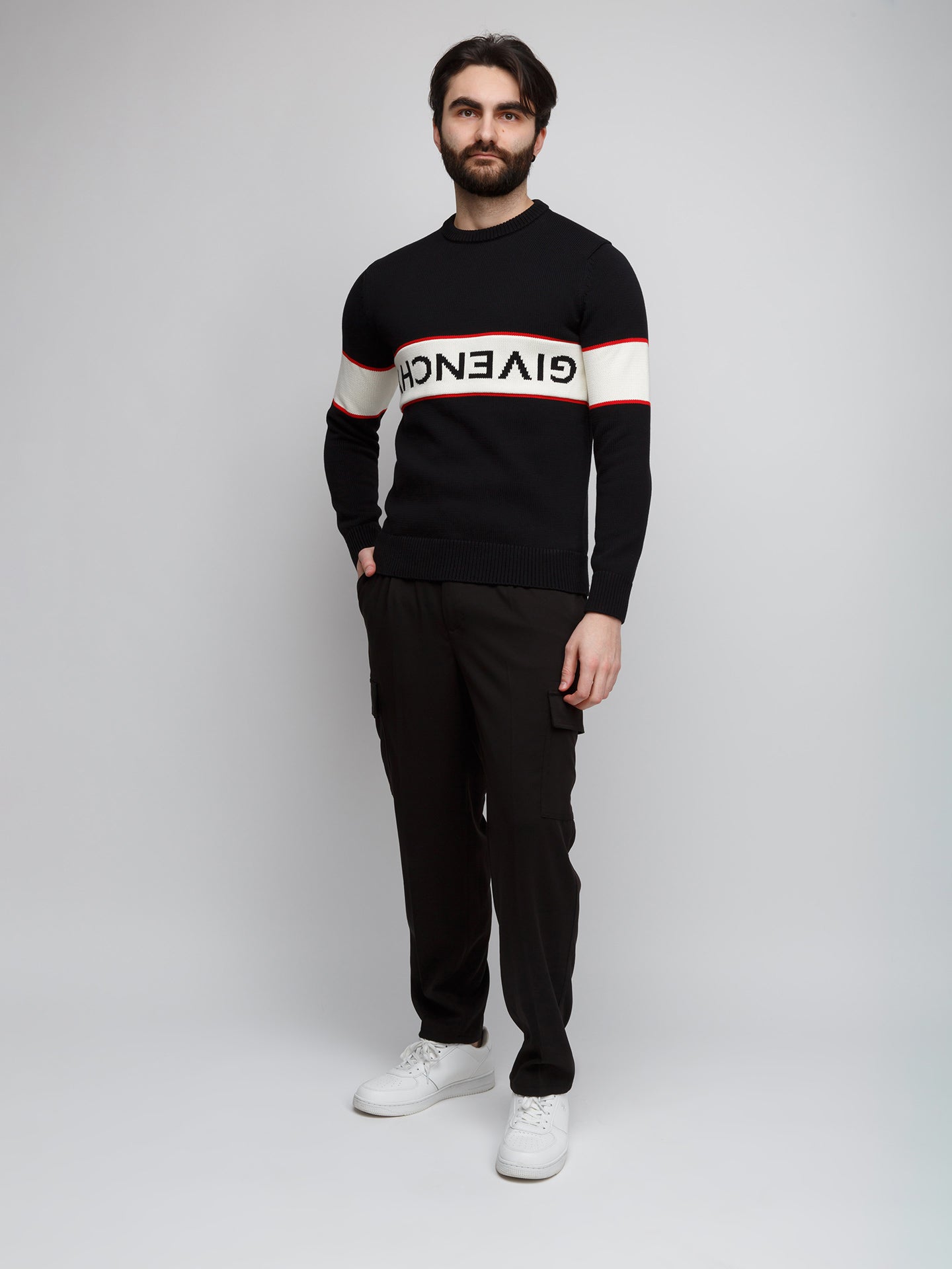 Givenchy Black Cotton Men's Sweatshirt
