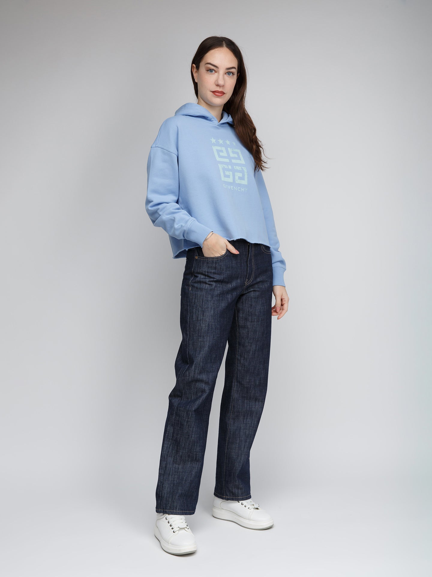 Givenchy Blue Cotton Women's Sweatshirt