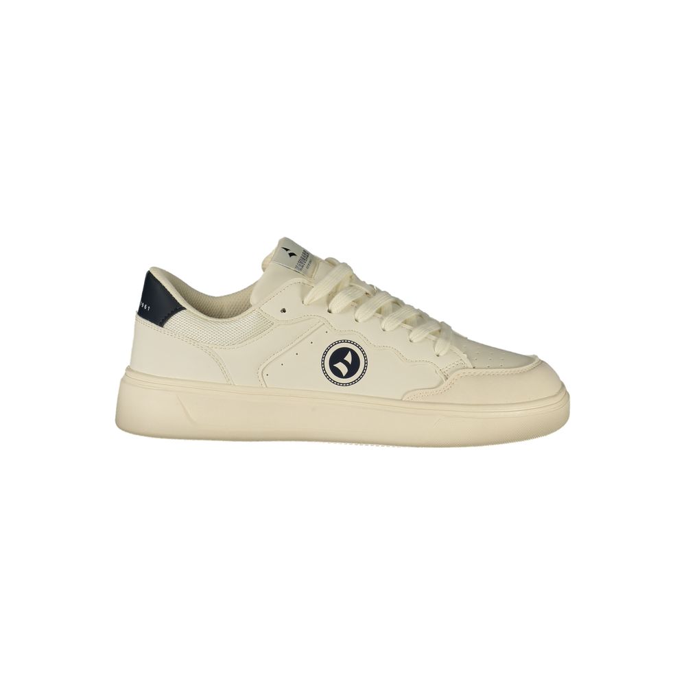 Navigare White Polyurethane Men's Men's Sneaker